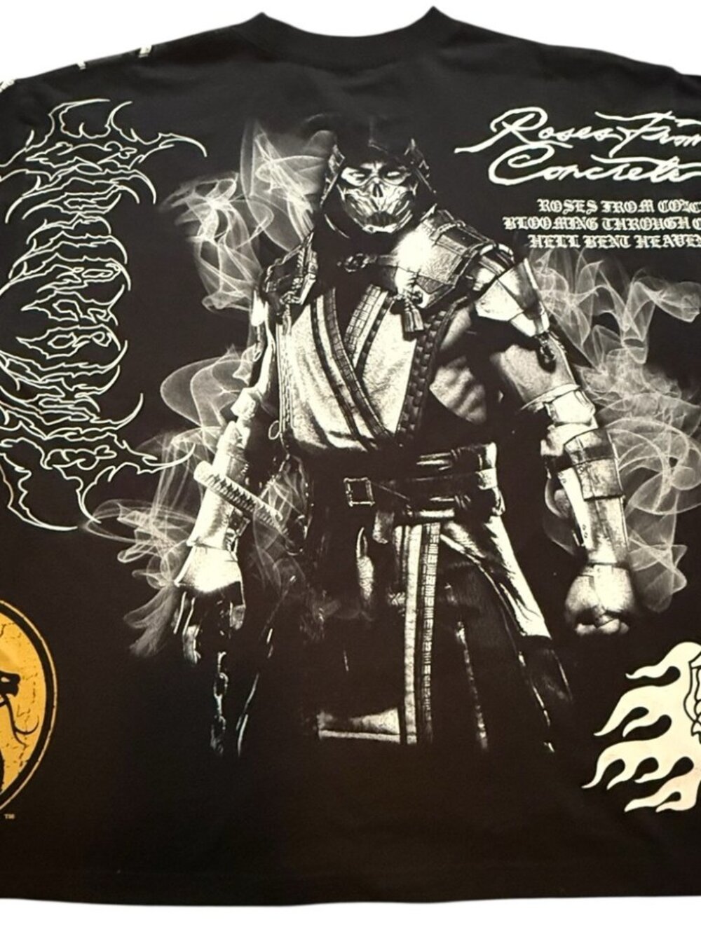 Civil Regime Mortal Kombat Scorpion Tee Shirt Size L Fits XL NWT Rare